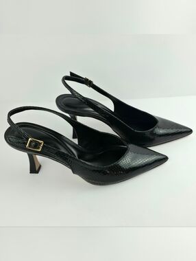 Jessica Simpson Black Slingback Heels 7.5